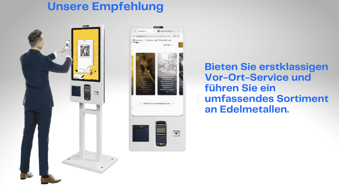 Unsere Empfehlung – Bieten Sie erstklassigen Vor-Ort-Service und führen Sie ein umfassendes Sortiment an Edelmetallen