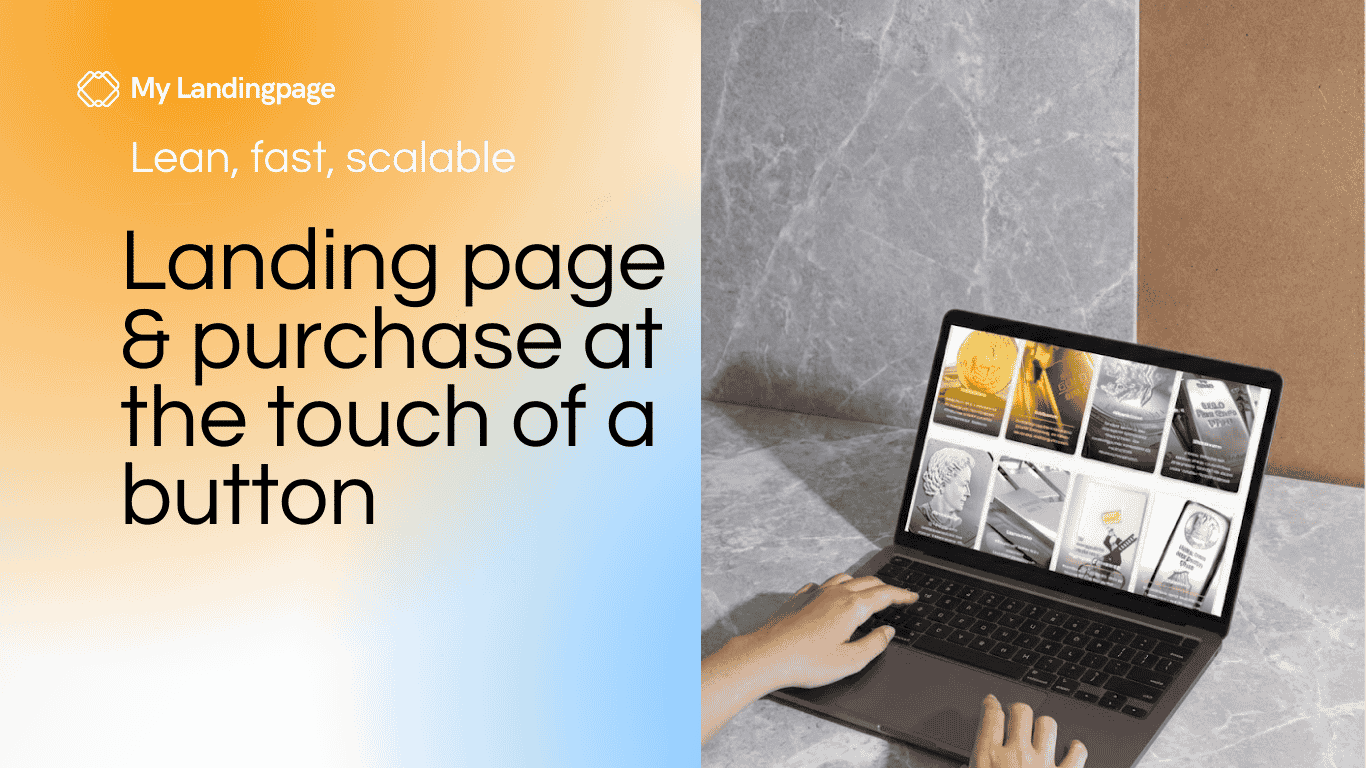 Landing Page & Purchasing at the Push of a Button - Lean, Fast, Scalable